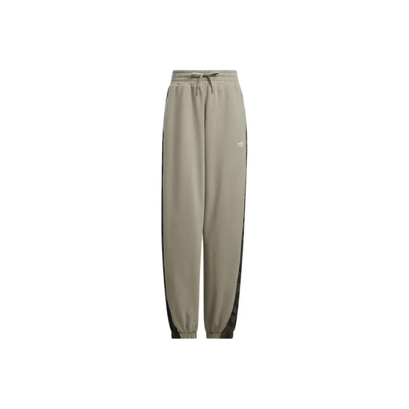 Adidas Knitted Sports Pants Women's Egg Stone Silver Gray-0