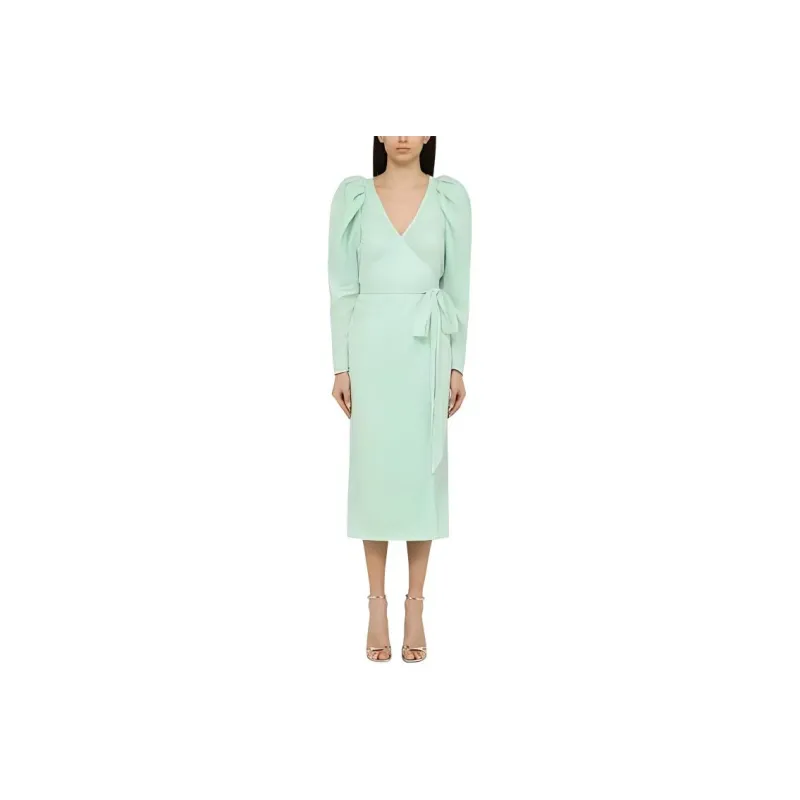 Rotate Long-Sleeved Dresses Women's Light Green-0