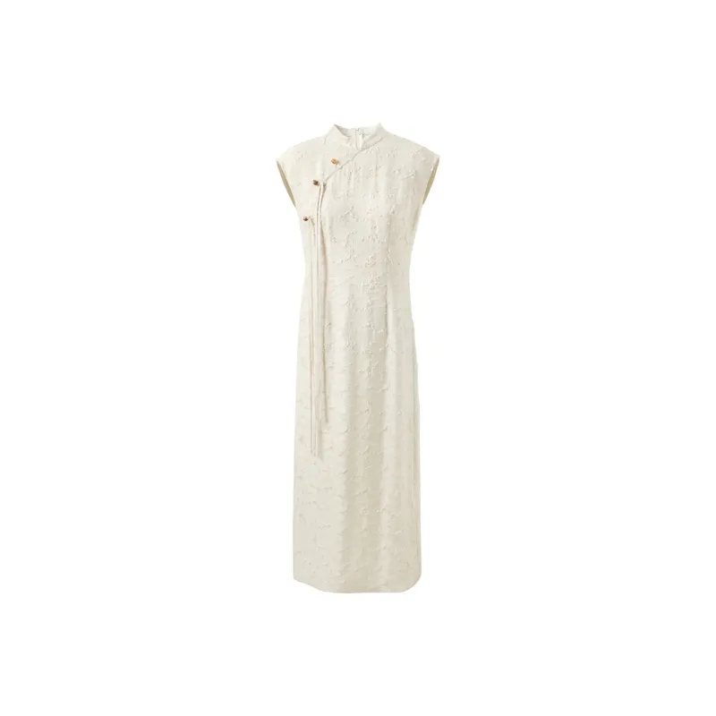 3COLOUR Short Sleeved Dress Women's Ecru-0