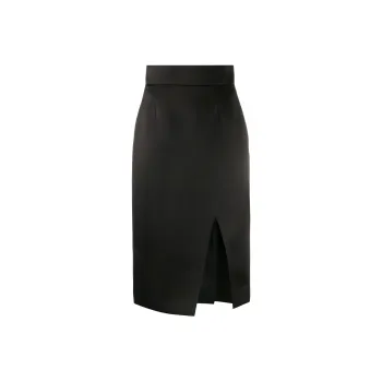 MIU MIU Half Length Midi Dress Women's Black