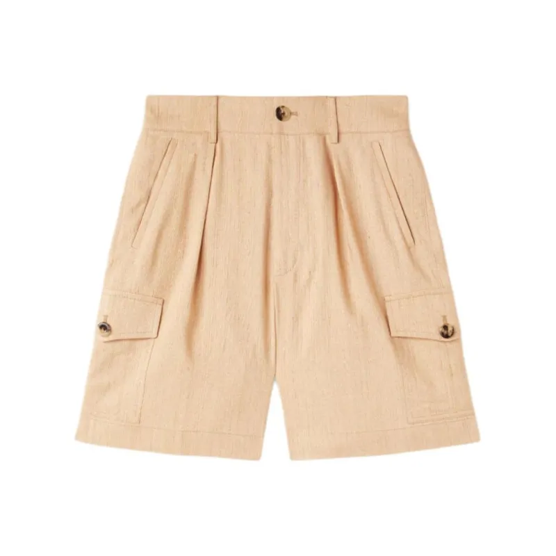 Loro Piana SS24 Casual Shorts Women's Ginseng Light Yellow-0
