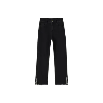 OUNIXUE Jeans Women's Black