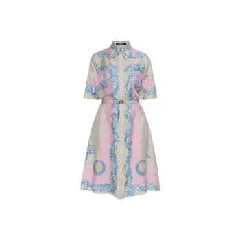 VERSACE Cameo Printed Shirt Dress