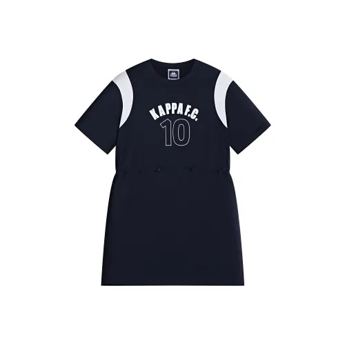 Kappa KAPPA 1916 Summer Short-Sleeved Dresses Women's Black
