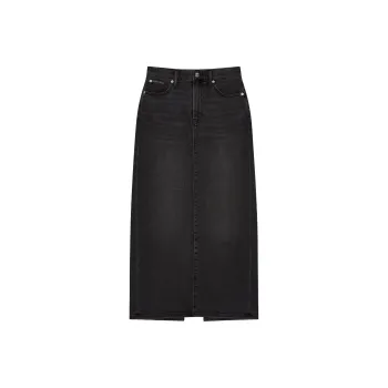 CALVIN KLEIN Denim Long Skirts Women's Black