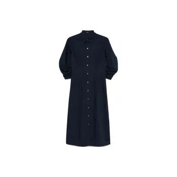 THEORY Ruched detail Midi Dress