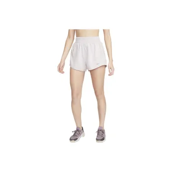 Nike One Dri-Fit High-Waisted 3' Brief-Lined Shorts Casual Shorts Women's Platinum Purple