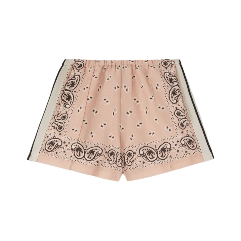 PALM ANGELS Paisley print Track Shorts-0