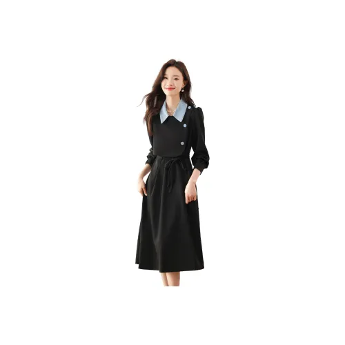 UNION REMOVE Long-Sleeved Dresses Women's Black