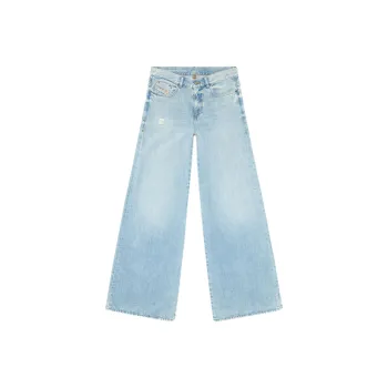 DIESEL 1978 D Akemi Distressed Wide Leg Jeans