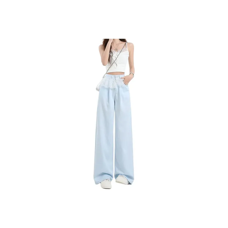 Concubine Zhu Jeans Women's Sky Blue-0