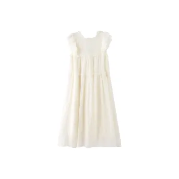 Miss Chipmunk Sleeveless Dress Women's Apricot