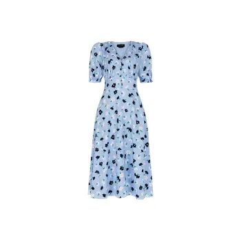 Kate Spade SS24 Short Sleeved Dress Women's Polaris Color