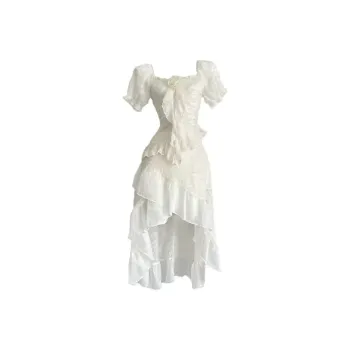QYPRF Short Sleeved Dress Women's