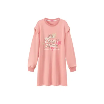 CHUU Sweatshirt-Style Cropped Dress Spring And Autumn Women's