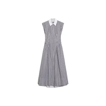 SportMax Locusta Striped Sleeveless Dress