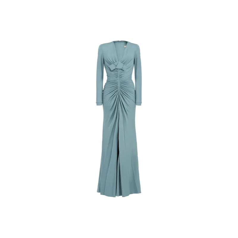 ELIE SAAB V neck Jersey Dress-0