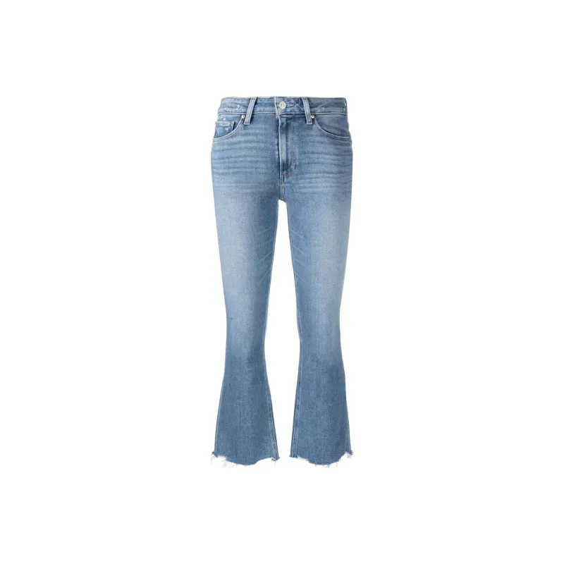 PAIGE Distressed effect Flared Jeans-0