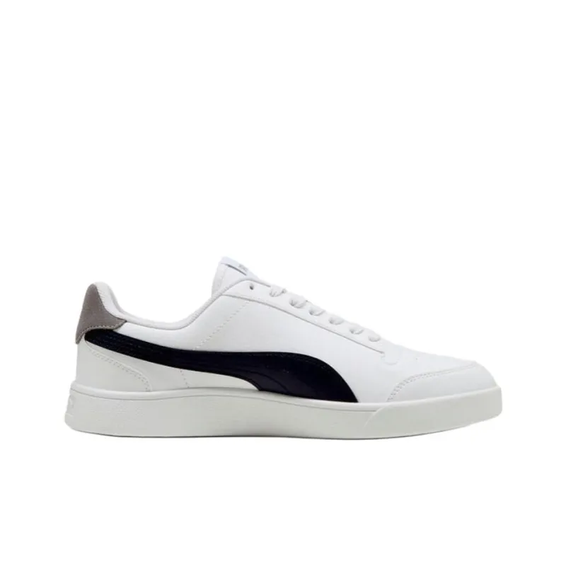 PUMA Shuffle Anti Slip Wear Resistant Low Top Skateboard Shoes Unisex Black White-1