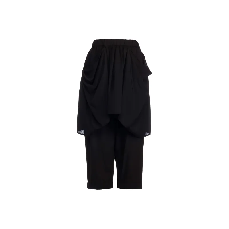 Yohji Yamamoto Layered Tapered Trousers-0