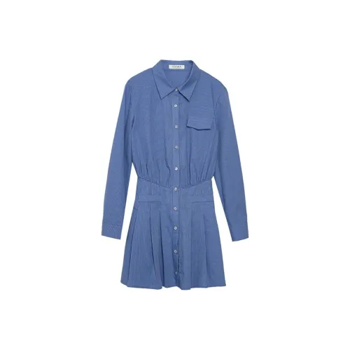 eggka Long Sleeved Dresses Women's Blue