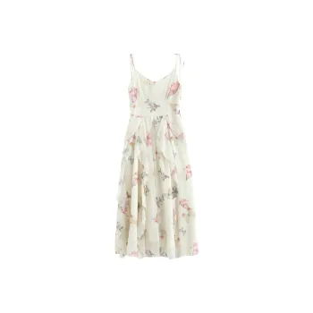 JIUTIAOMIAO SS24 Slip Dress Women's Ecru
