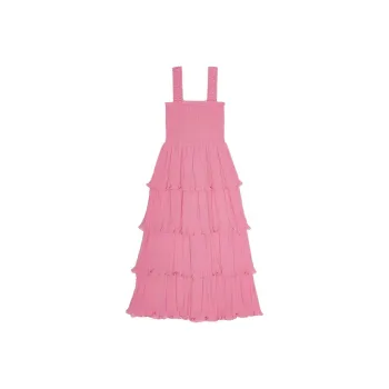 GANNI SS24 Slip Dresses Women's Orchid Smoke Pink
