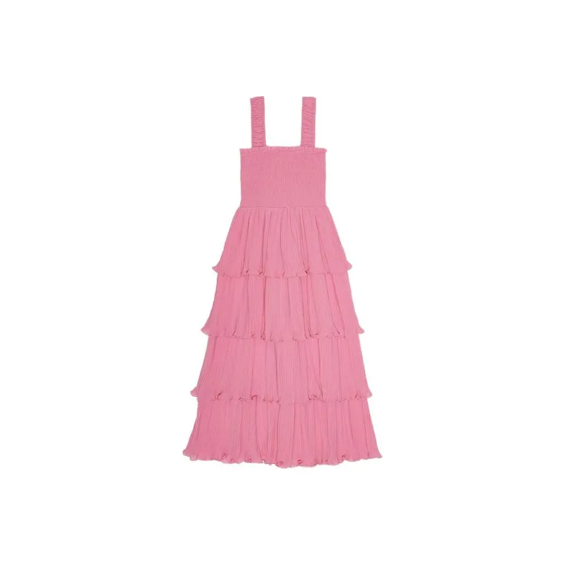 GANNI SS24 Slip Dresses Women's Orchid Smoke Pink-0