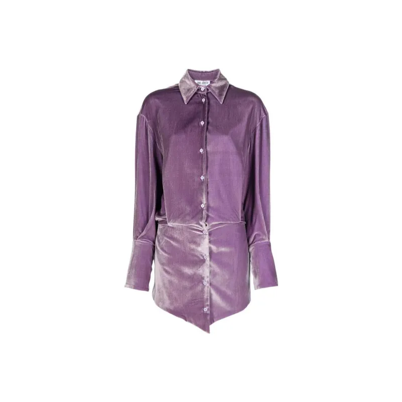 The Attico Sylvie Velvet Minidress-0