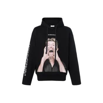 IH NOM UH NIT David Bowie Print Hoodie