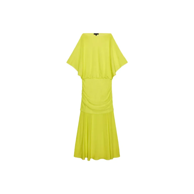 ZARA Short Sleeved Dress Women's Lime-0
