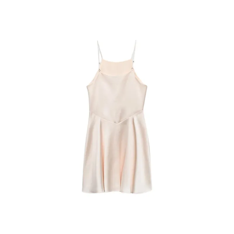 ZARA Slip Dresses Women's Pink-0