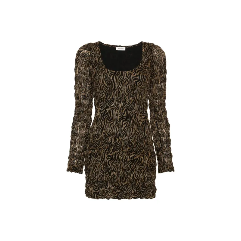 NANUSHKA Frensi Zebra print Minidress-0