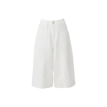 OROI Jeans Women's White Capri Pants