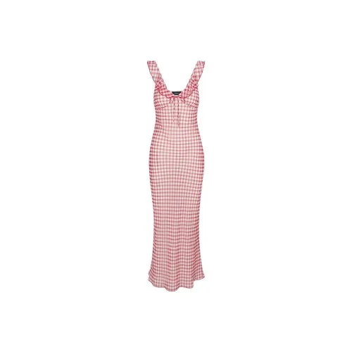 Realisation Par The Heidi Sleeveless Dress Women's Rouge Gingham/Rogue Red Plaid