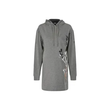 EMPORIO ARMANI EA7 Long Sleeved Dresses Women's Light Gray