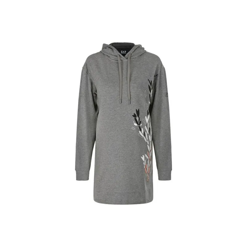 EMPORIO ARMANI EA7 Long Sleeved Dresses Women's Light Gray-0
