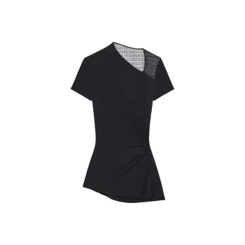 Givenchy 4G Lace Draped Top