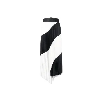 OFF-WHITE SS21 Casual Long Skirts Women's Black/White