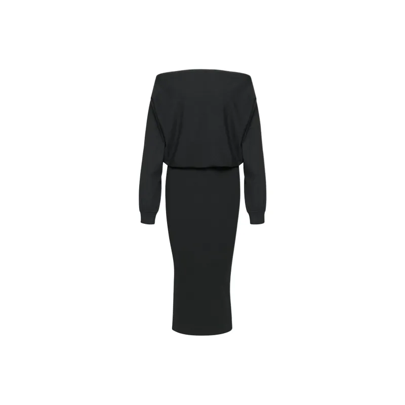 ARITZIA Babaton Demetra Dress Long-Sleeved Dresses Women's BLACK/Black-0