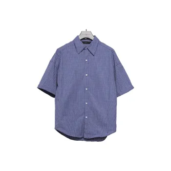 RAYSHOW Shirts Men Blue