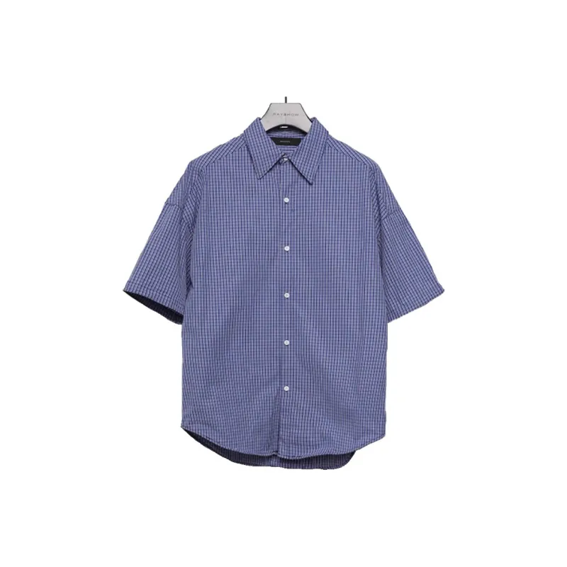RAYSHOW Shirts Men Blue-0