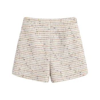Famanxuan Casual Shorts Women's Warm Orange Small Pumpkin