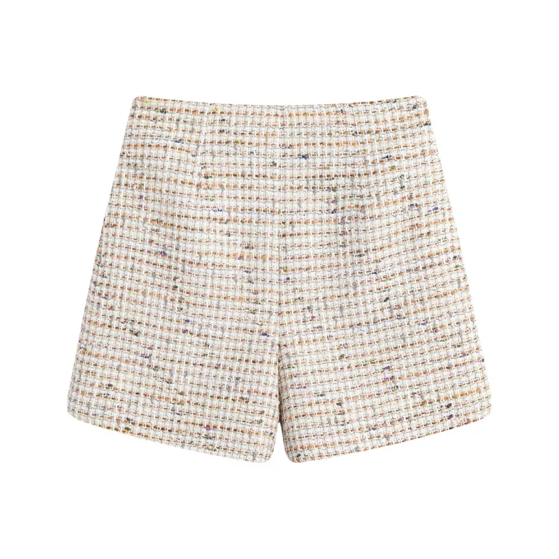 Famanxuan Casual Shorts Women's Warm Orange Small Pumpkin-0