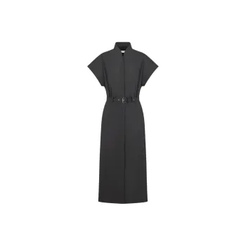 DIOR Short Sleeved Dress Women's Black