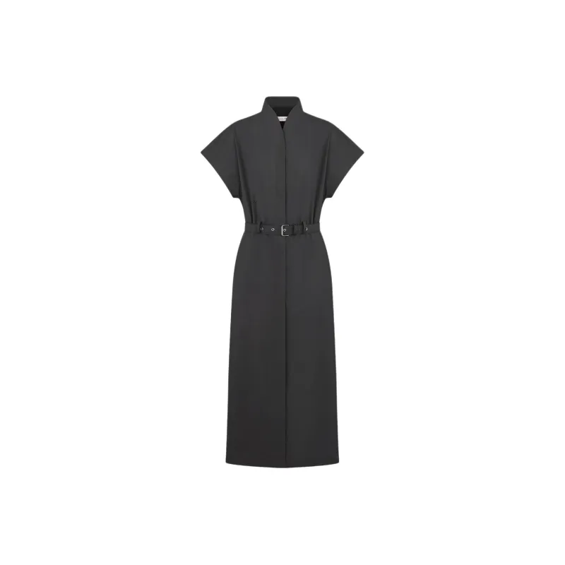 DIOR Short Sleeved Dress Women's Black-0