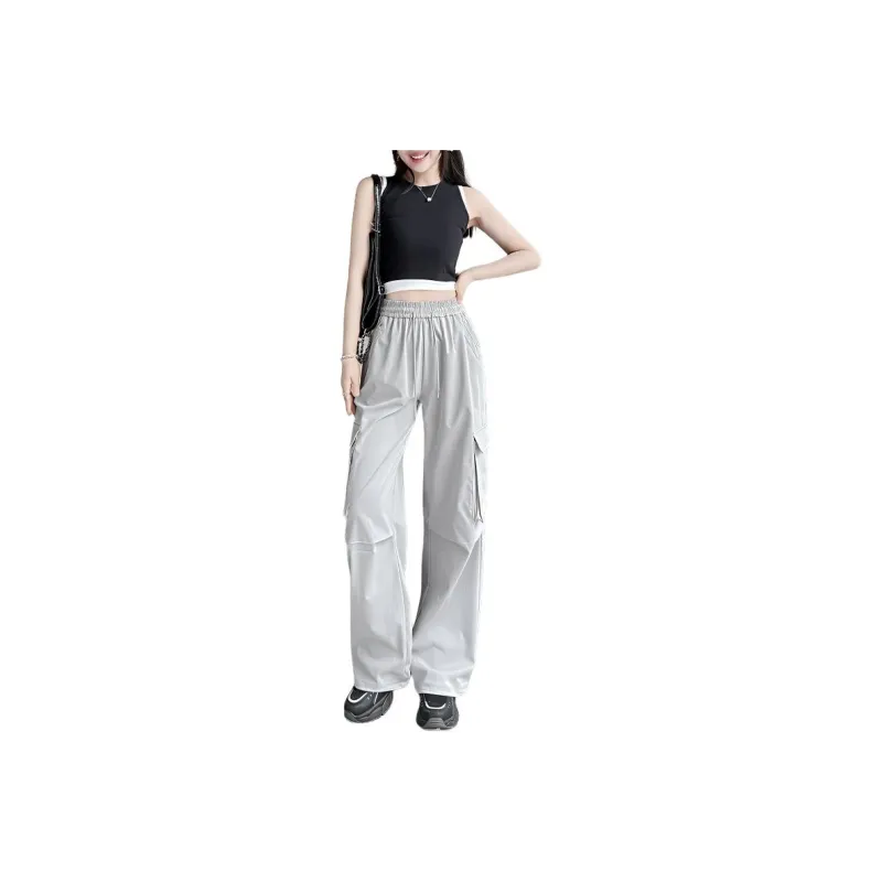Flowers In Water Cargo Pants Women's-0