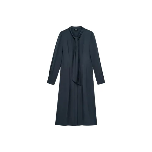 THEORY Long-Sleeved Dresses Women's Dark Blue