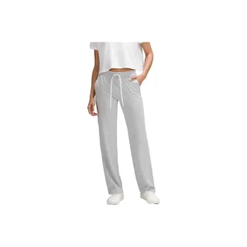 Lululemon Knitted Sports Pants Women's Gray White