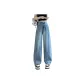 (Light Blue) Ankle-Length Pants